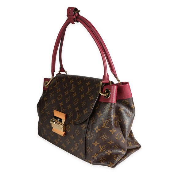 Louis Vuitton Aurore Calf Leather & Monogram Canvas Olympe Shoulder Bag - Picture 2 of 7